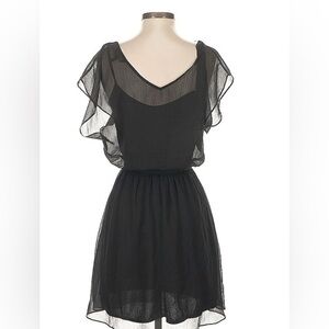 Express Black Sheer Dress